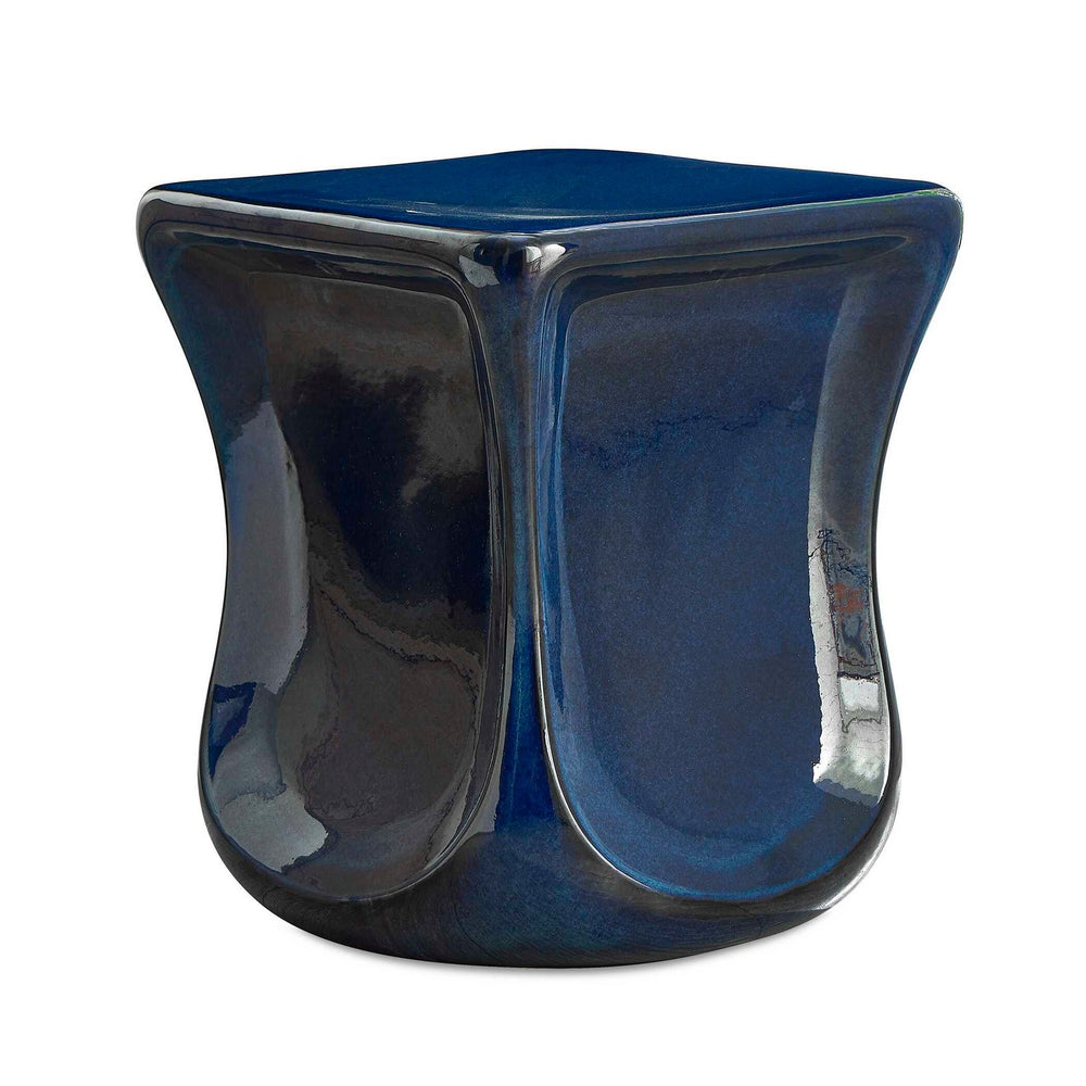 Uttermost - Stool - Kaz - Blue Glaze- Union Lighting Luminaires Decor