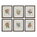 Uttermost - Framed Prints Set/6 - Orchid- Union Lighting Luminaires Decor