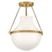 Hinkley Canada - LED Semi-Flush Mount - Collins - Heritage Brass- Union Lighting Luminaires Decor