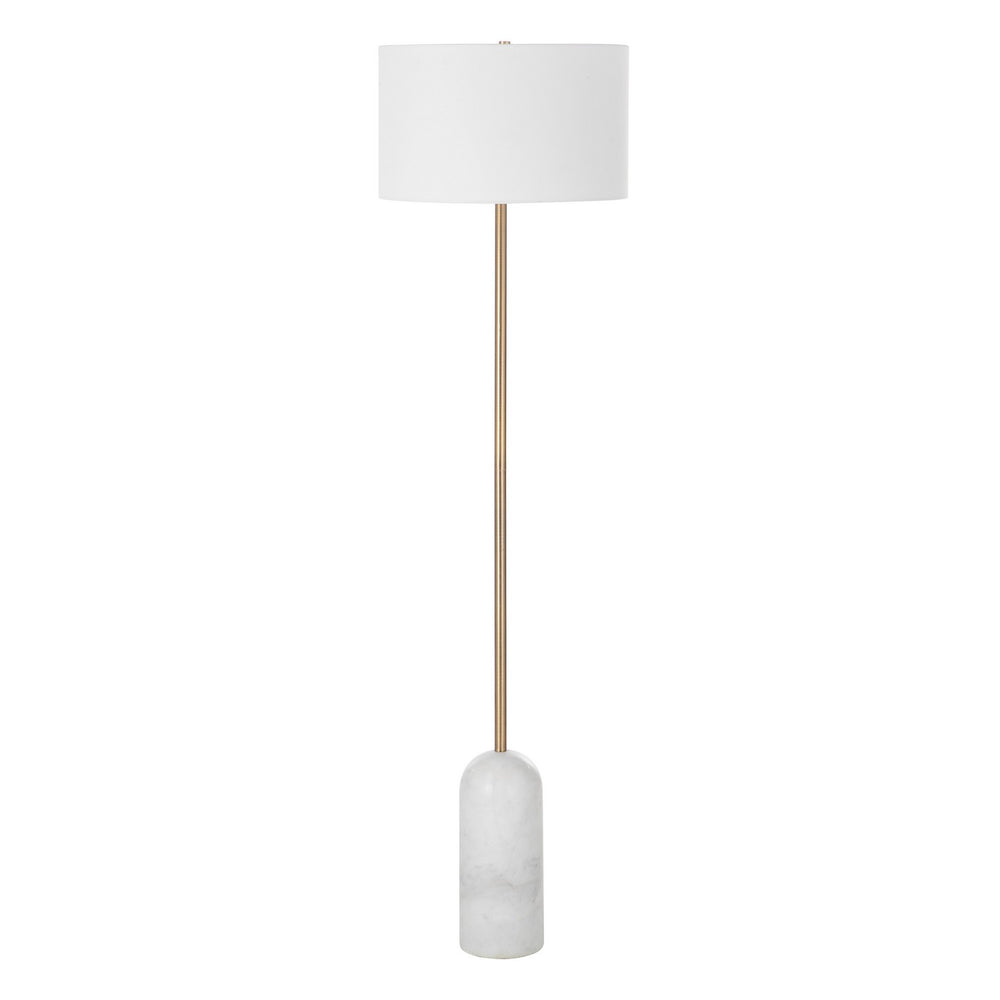 Renwil Canada - LED Floor Lamp - Lozica - Antique Brushed Brass- Union Lighting Luminaires Decor