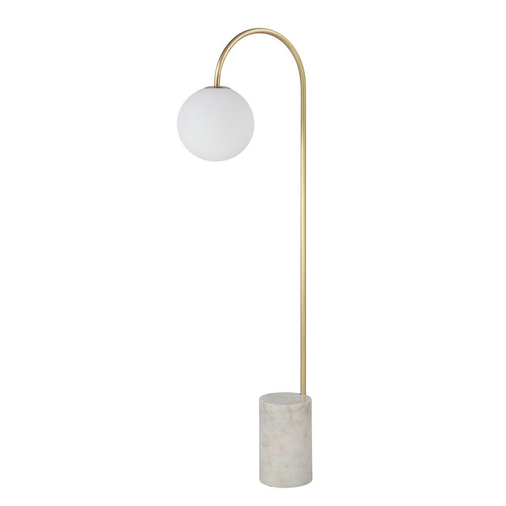 Renwil Canada - LED Floor Lamp - Merlot - Satin Brass- Union Lighting Luminaires Decor