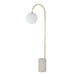 Renwil Canada - LED Floor Lamp - Merlot - Satin Brass- Union Lighting Luminaires Decor