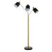 Renwil Canada - Three Light Floor Lamp - Meander - Brass- Union Lighting Luminaires Decor
