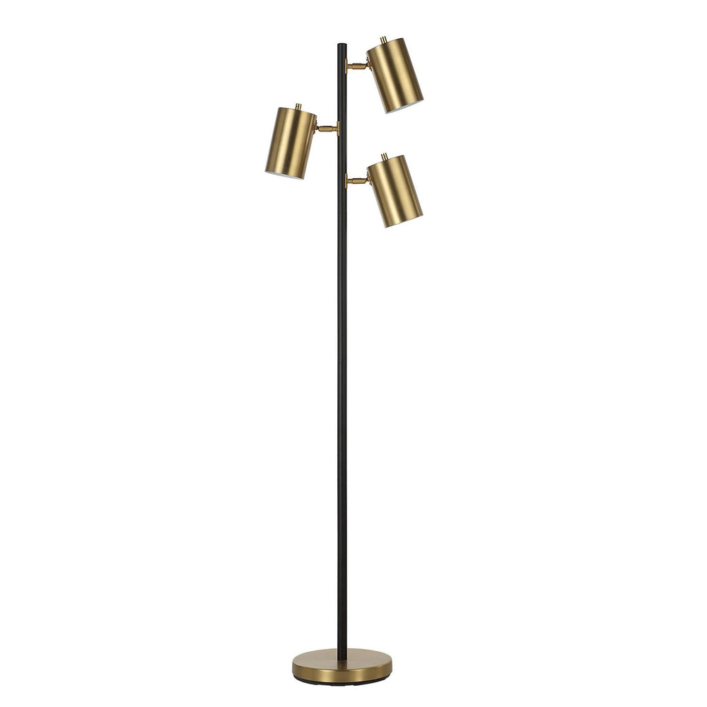 Renwil Canada - Three Light Floor Lamp - Mosaic - Matte Black- Union Lighting Luminaires Decor