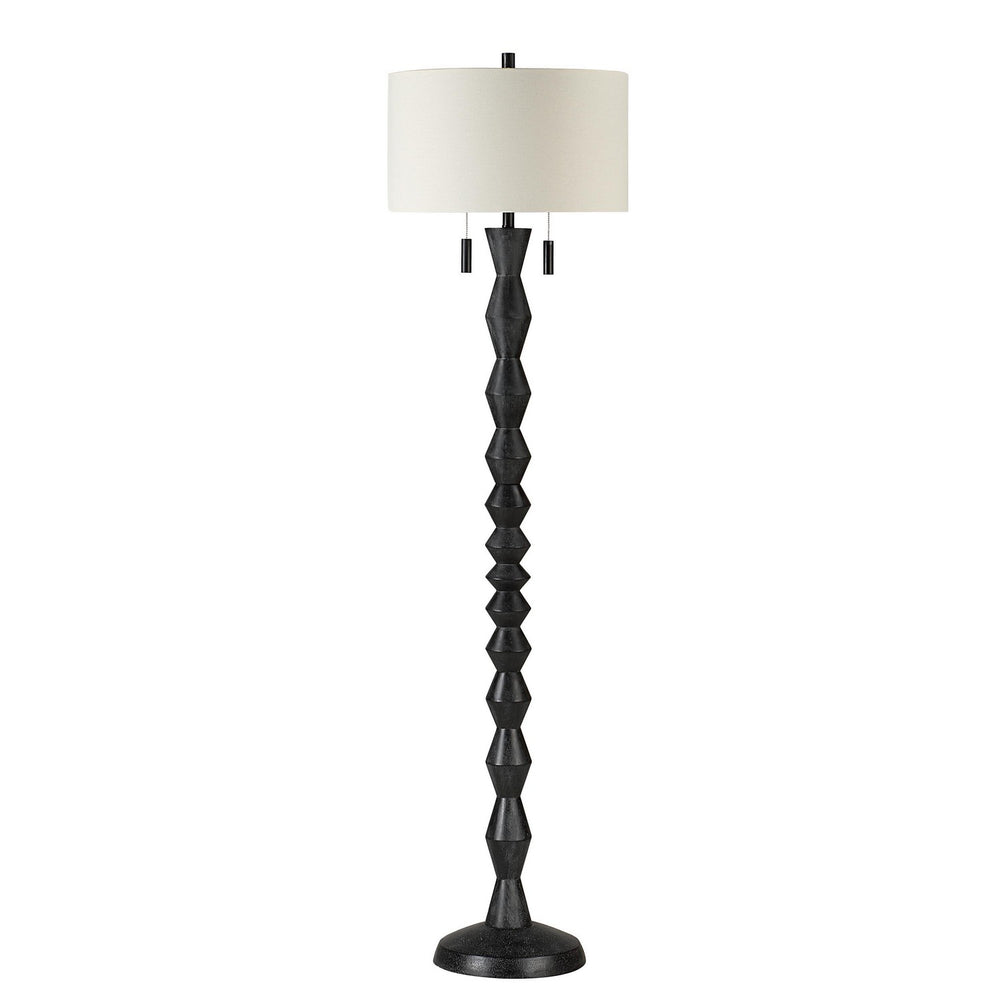 Renwil Canada - Two Light Floor Lamp - Phyllis - Matte Black Wash- Union Lighting Luminaires Decor