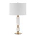 Renwil Canada - LED Table Lamp - Pirot - Honed White Antique Brushed Brass- Union Lighting Luminaires Decor