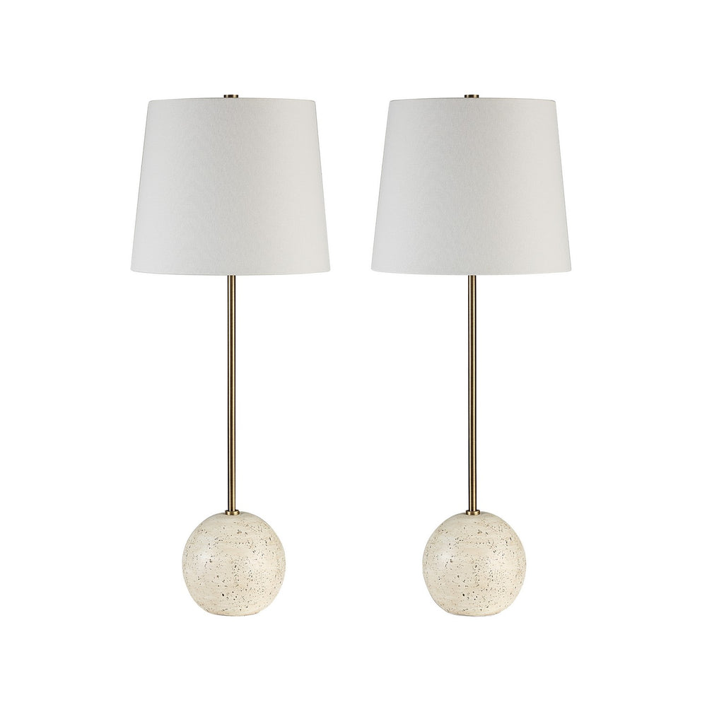Renwil Canada - Two Light Table Lamp - Davide - Cream- Union Lighting Luminaires Decor