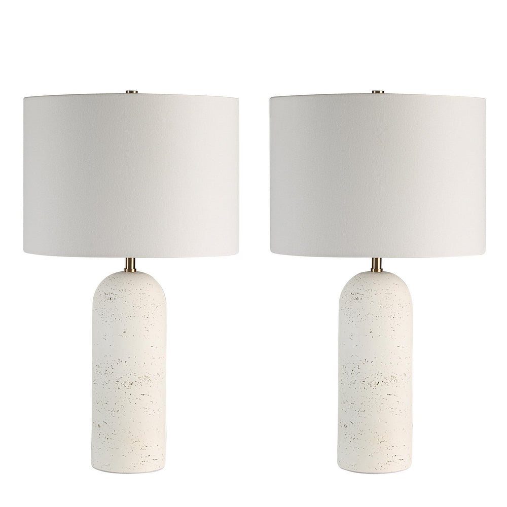 Renwil Canada - Two Light Table Lamp - Dorato - Off-White- Union Lighting Luminaires Decor