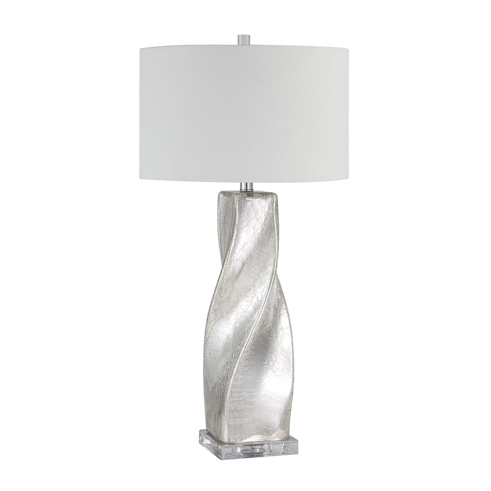 Renwil Canada - One Light Table Lamp - Lyons - Crackled Mercury Silver- Union Lighting Luminaires Decor