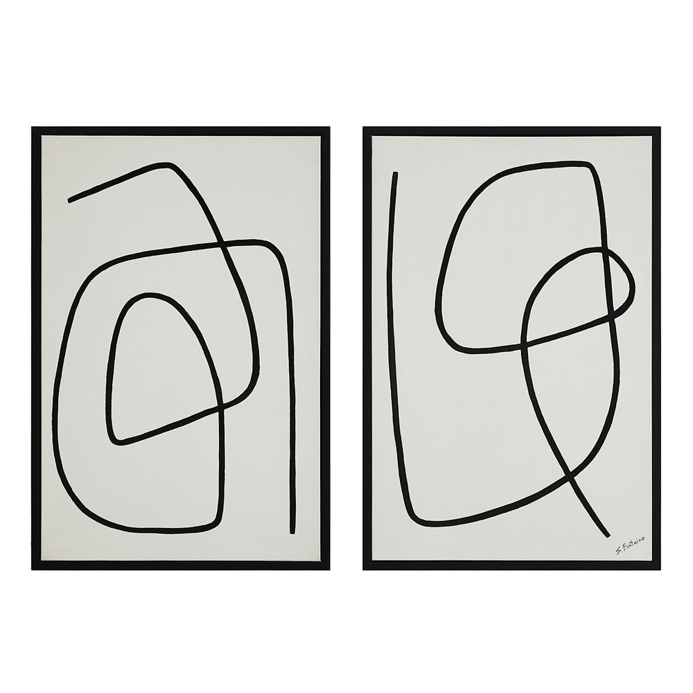 Renwil Canada - Canvas Art - Moreau - PAINTED BLACK- Union Lighting Luminaires Decor