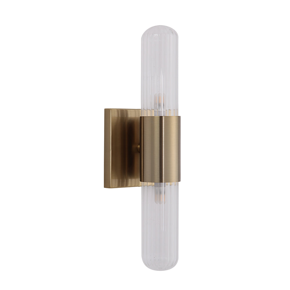 Renwil Canada - LED Wall Sconce - Chiara - Ribbed Clear- Union Lighting Luminaires Decor