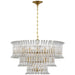 Visual Comfort Signature Canada - LED Chandelier - Rhine - Hand-Rubbed Antique Brass- Union Lighting Luminaires Decor