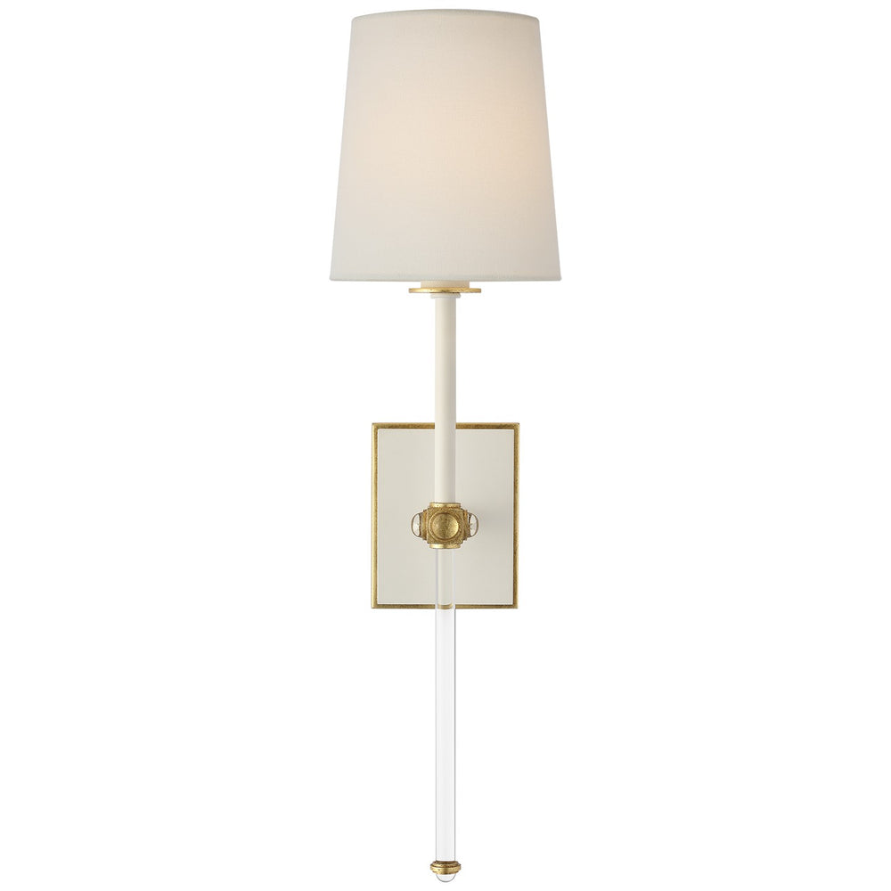 Visual Comfort Signature Canada - LED Wall Sconce - Lucia - Matte White and Crystal- Union Lighting Luminaires Decor