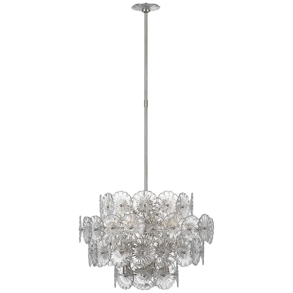 Visual Comfort Signature Canada - LED Chandelier - Gianna - Burnished Silver Leaf- Union Lighting Luminaires Decor