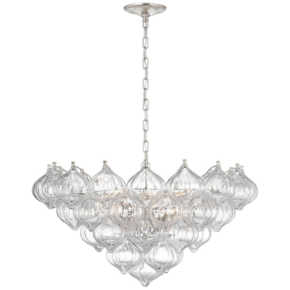 Visual Comfort Signature Canada - LED Chandelier - Caselli - Burnished Silver Leaf- Union Lighting Luminaires Decor