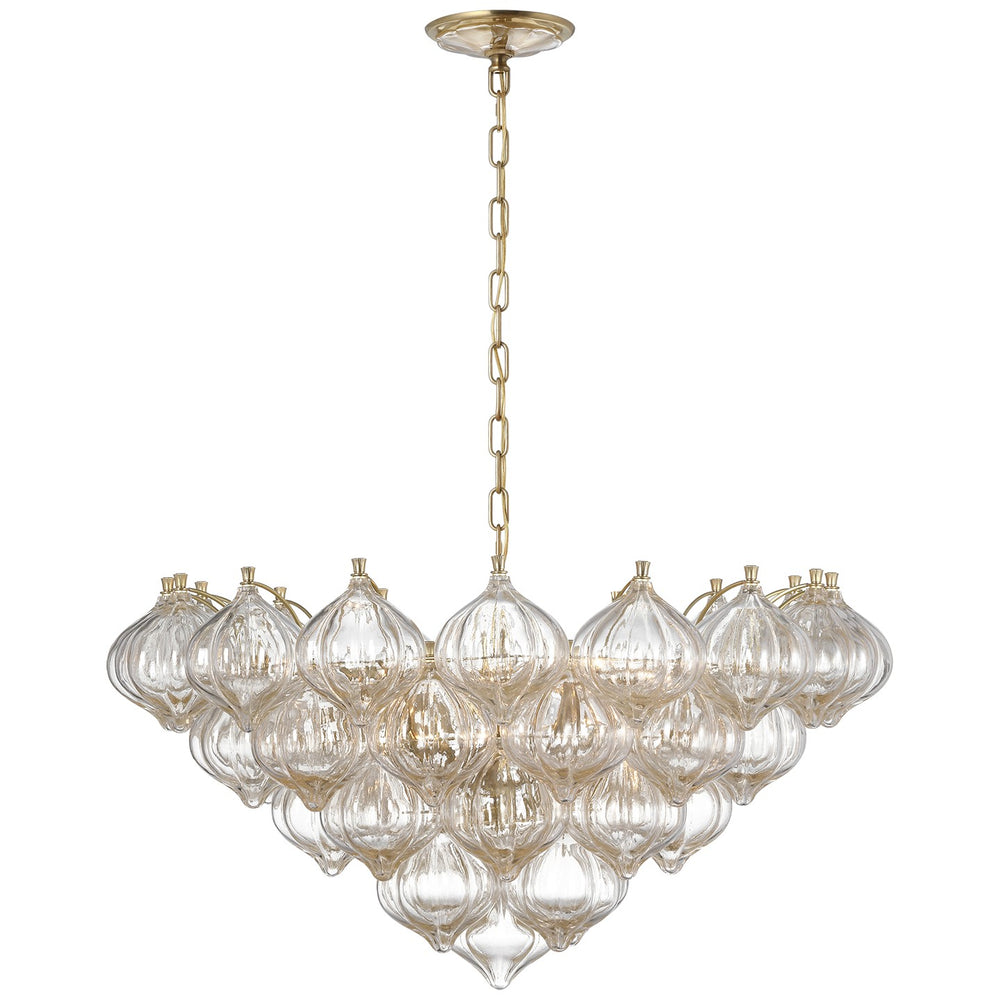 Visual Comfort Signature Canada - LED Chandelier - Caselli - Hand-Rubbed Antique Brass- Union Lighting Luminaires Decor