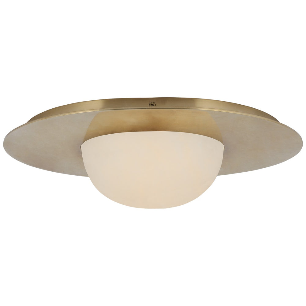 Visual Comfort Signature Canada - LED Flush Mount - Fosse - Antique-Burnished Brass- Union Lighting Luminaires Decor