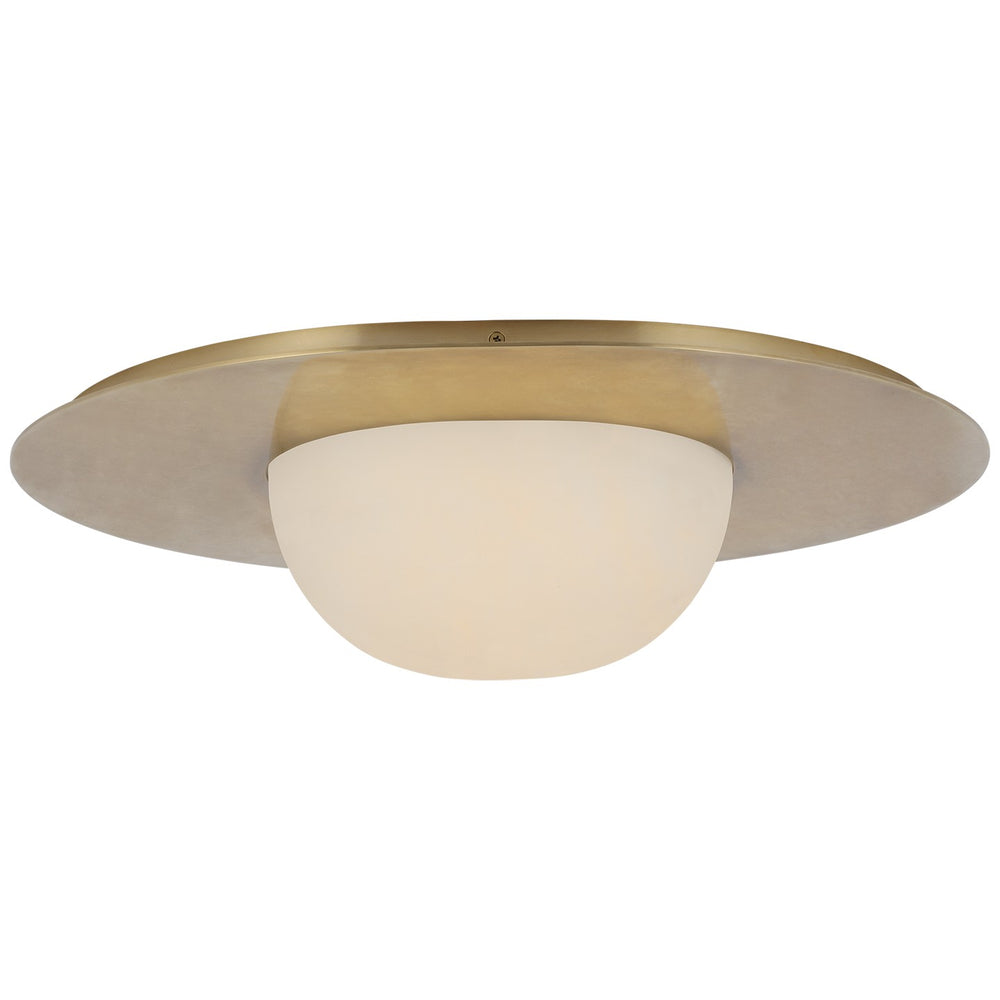 Visual Comfort Signature Canada - LED Flush Mount - Fosse - Antique-Burnished Brass- Union Lighting Luminaires Decor