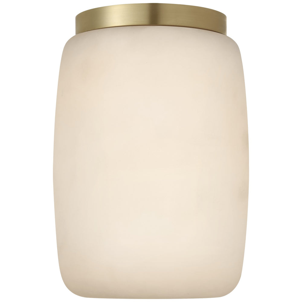 Visual Comfort Signature Canada - LED Flush Mount - Formosa - Alabaster and Antique-Burnished Brass- Union Lighting Luminaires Decor