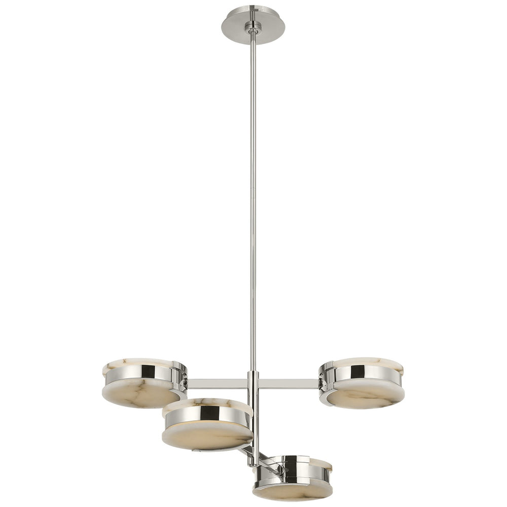 Visual Comfort Signature Canada - LED Semi-Flush Mount - Melange - Polished Nickel- Union Lighting Luminaires Decor