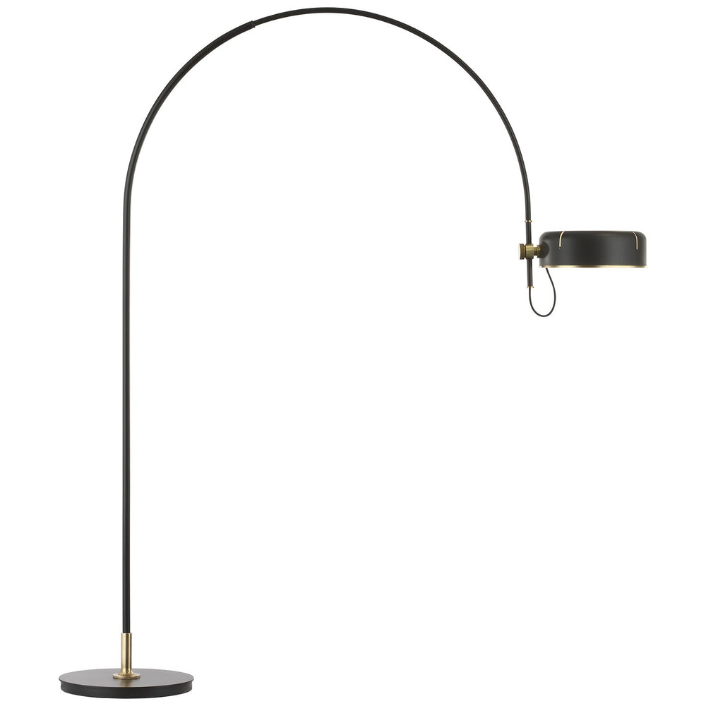 Visual Comfort Signature Canada - LED Floor Lamp - Oso - Modern Iron and Hand-Rubbed Antique Brass- Union Lighting Luminaires Decor