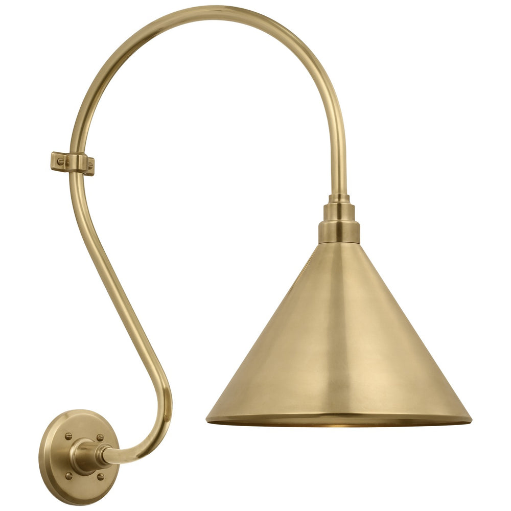 Visual Comfort Signature Canada - LED Barn Light - Academy Barn Light - Hand-Rubbed Antique Brass- Union Lighting Luminaires Decor