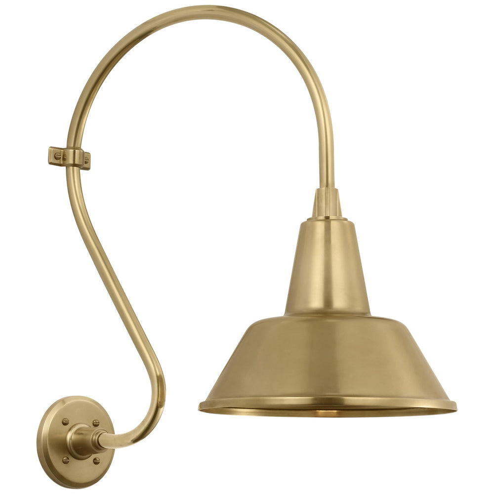 Visual Comfort Signature Canada - LED Barn Light - Academy Barn Light - Hand-Rubbed Antique Brass- Union Lighting Luminaires Decor