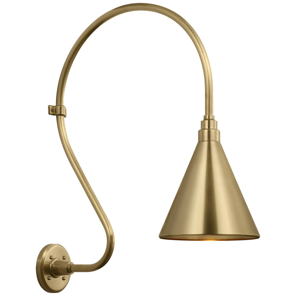Visual Comfort Signature Canada - LED Barn Light - Academy Barn Light - Hand-Rubbed Antique Brass- Union Lighting Luminaires Decor