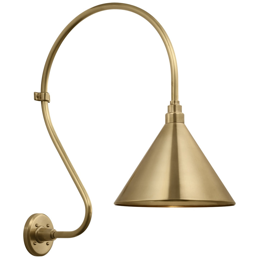 Visual Comfort Signature Canada - LED Barn Light - Academy Barn Light - Hand-Rubbed Antique Brass- Union Lighting Luminaires Decor