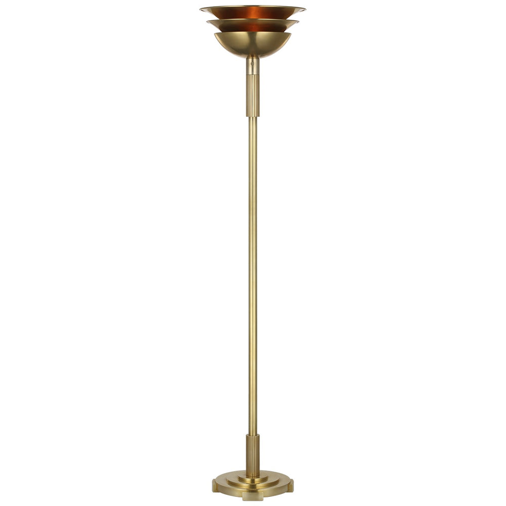 Ralph Lauren Canada - LED Floor Lamp - Langton - Natural Brass- Union Lighting Luminaires Decor