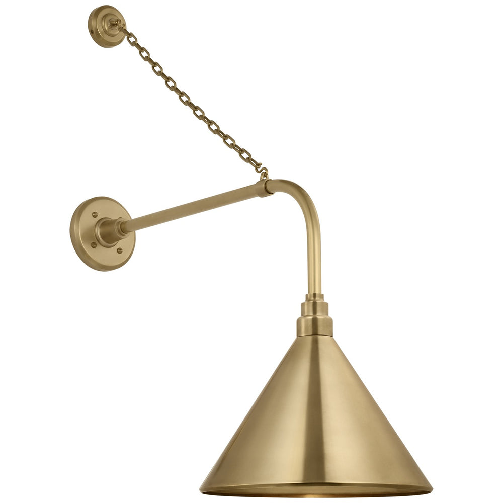Visual Comfort Signature Canada - LED Barn Light - Academy Barn Light - Hand-Rubbed Antique Brass- Union Lighting Luminaires Decor