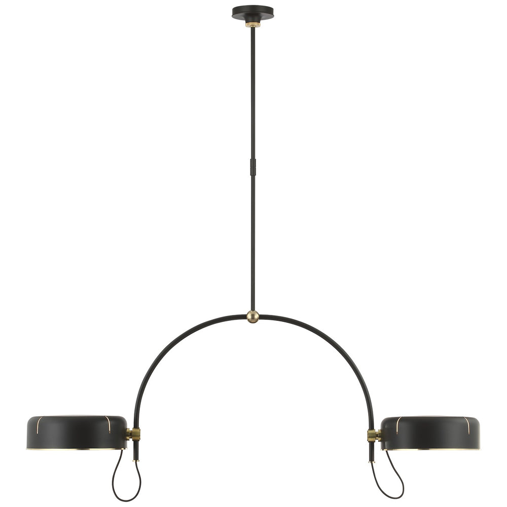Visual Comfort Signature Canada - LED Pendant - Oso - Modern Iron and Hand-Rubbed Antique Brass- Union Lighting Luminaires Decor
