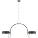 Visual Comfort Signature Canada - LED Pendant - Oso - Modern Iron and Hand-Rubbed Antique Brass- Union Lighting Luminaires Decor