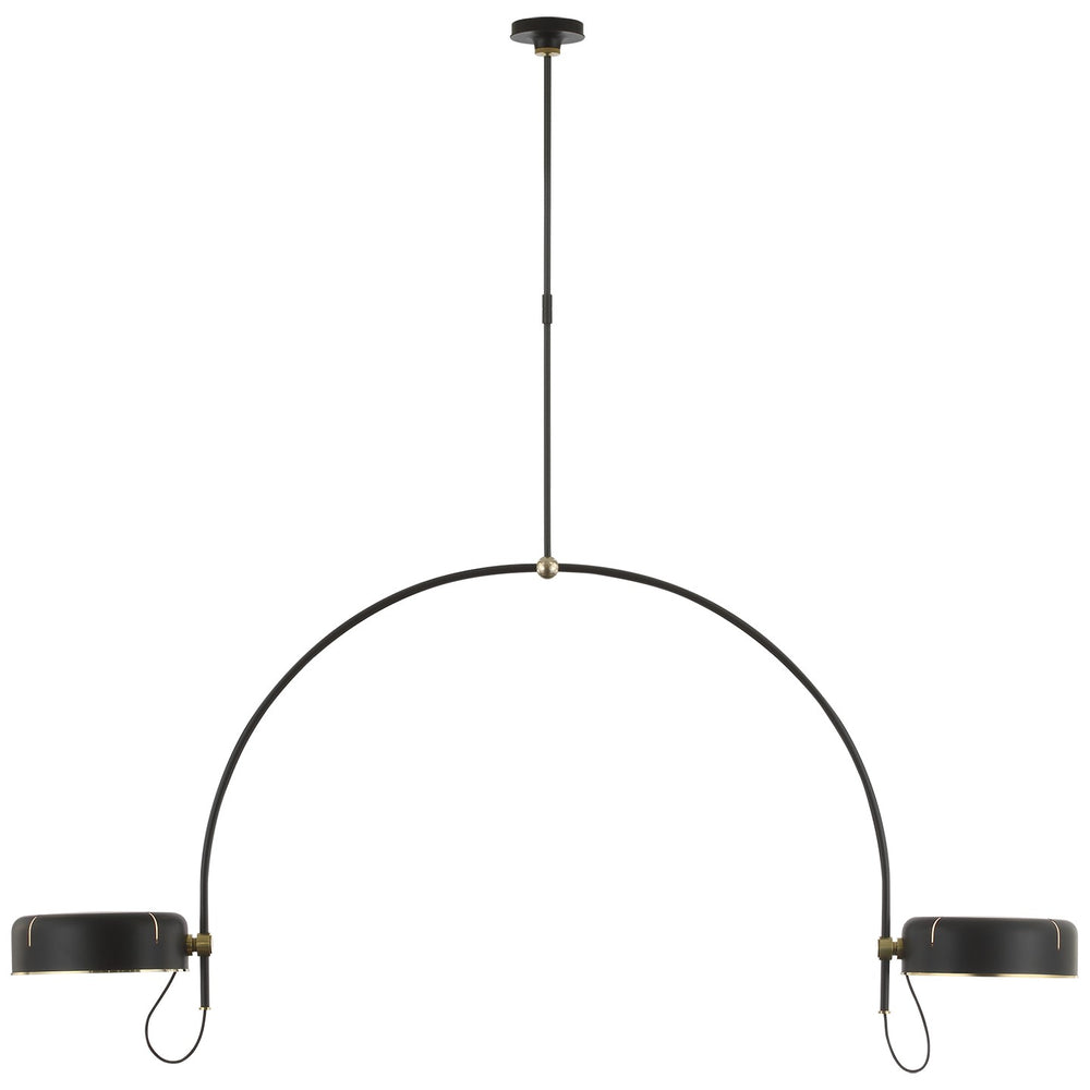 Visual Comfort Signature Canada - LED Pendant - Oso - Modern Iron and Hand-Rubbed Antique Brass- Union Lighting Luminaires Decor