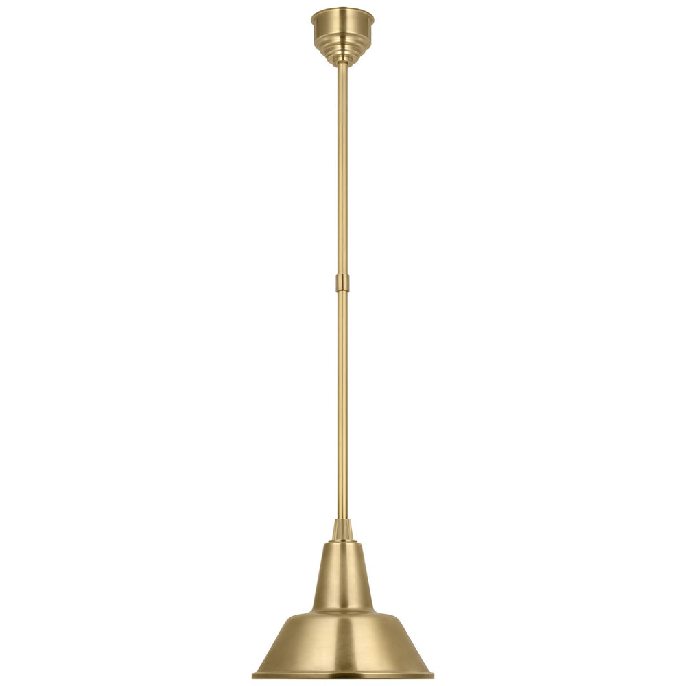 Visual Comfort Signature Canada - LED Pendant - Academy Barn Light - Hand-Rubbed Antique Brass- Union Lighting Luminaires Decor