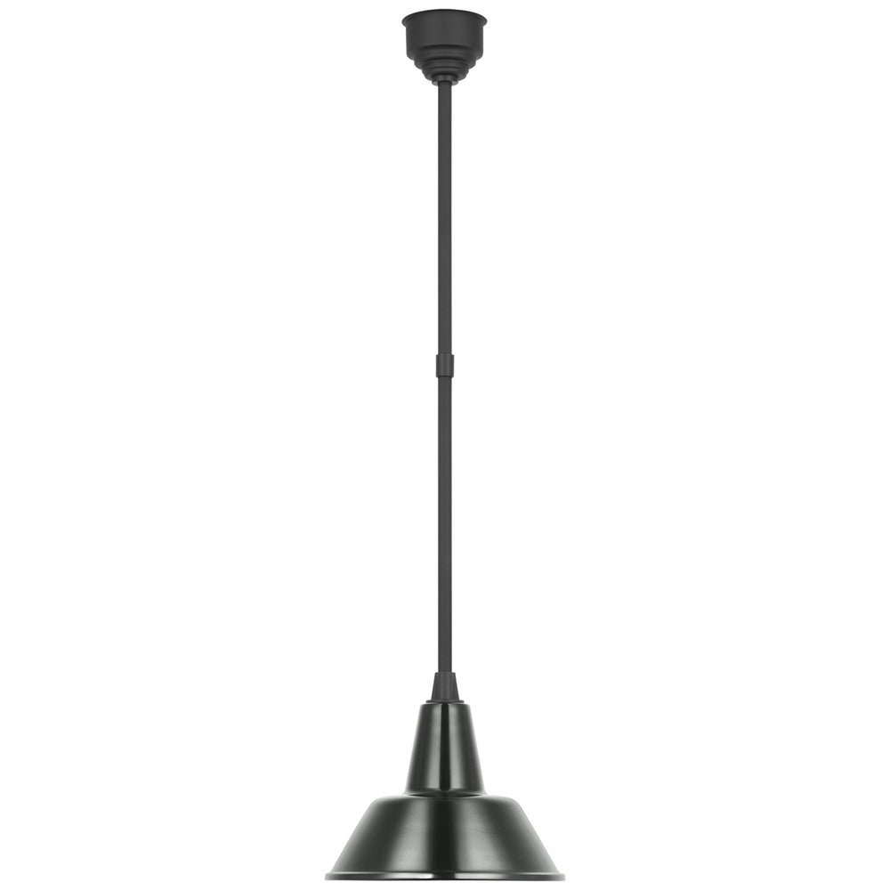 Visual Comfort Signature Canada - LED Pendant - Academy Barn Light - Matte Black- Union Lighting Luminaires Decor