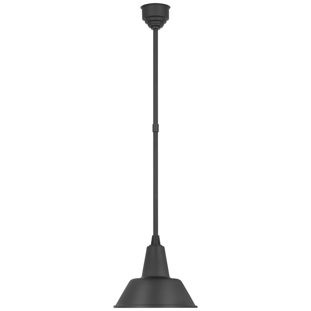 Visual Comfort Signature Canada - LED Pendant - Academy Barn Light - Matte Black- Union Lighting Luminaires Decor