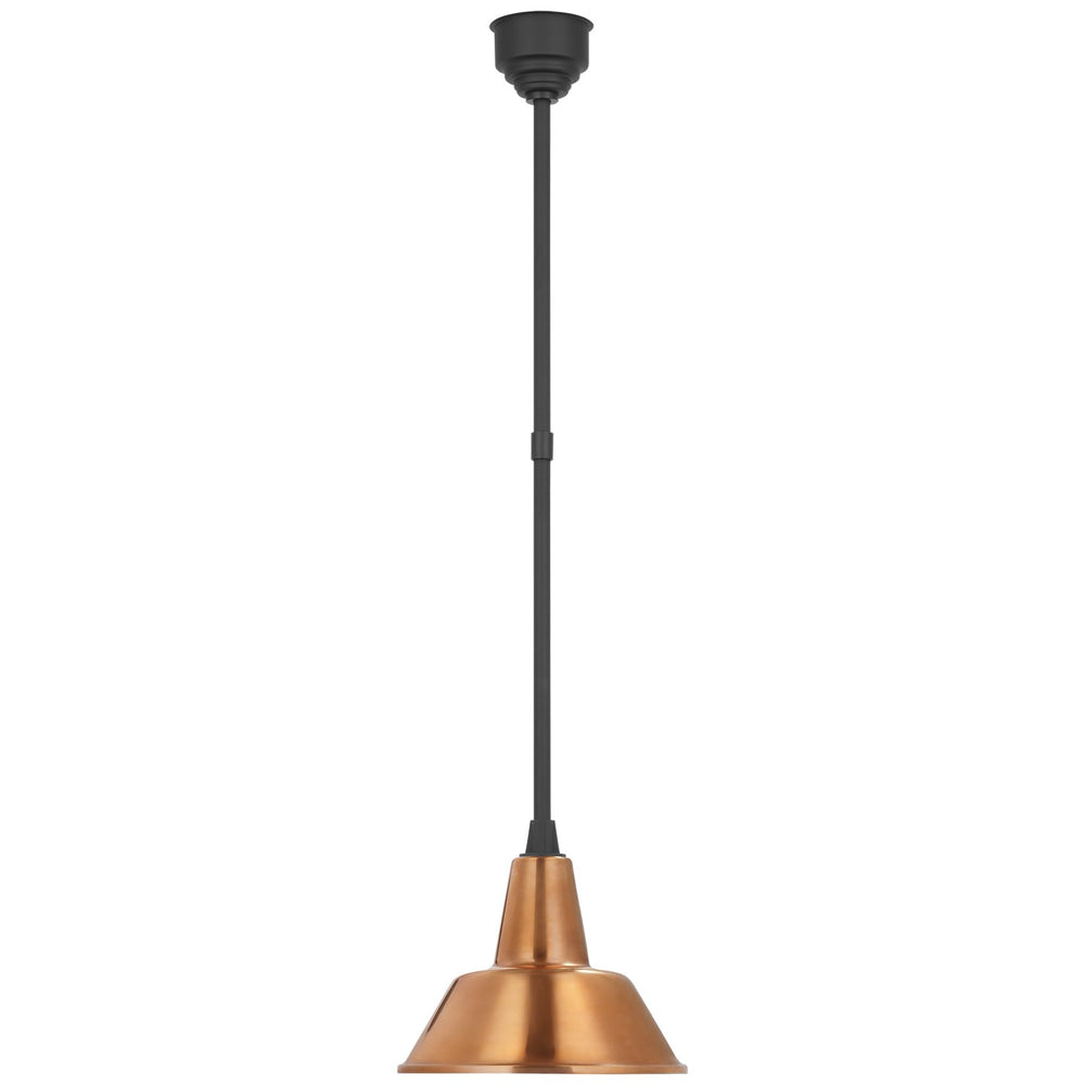 Visual Comfort Signature Canada - LED Pendant - Academy Barn Light - Matte Black- Union Lighting Luminaires Decor