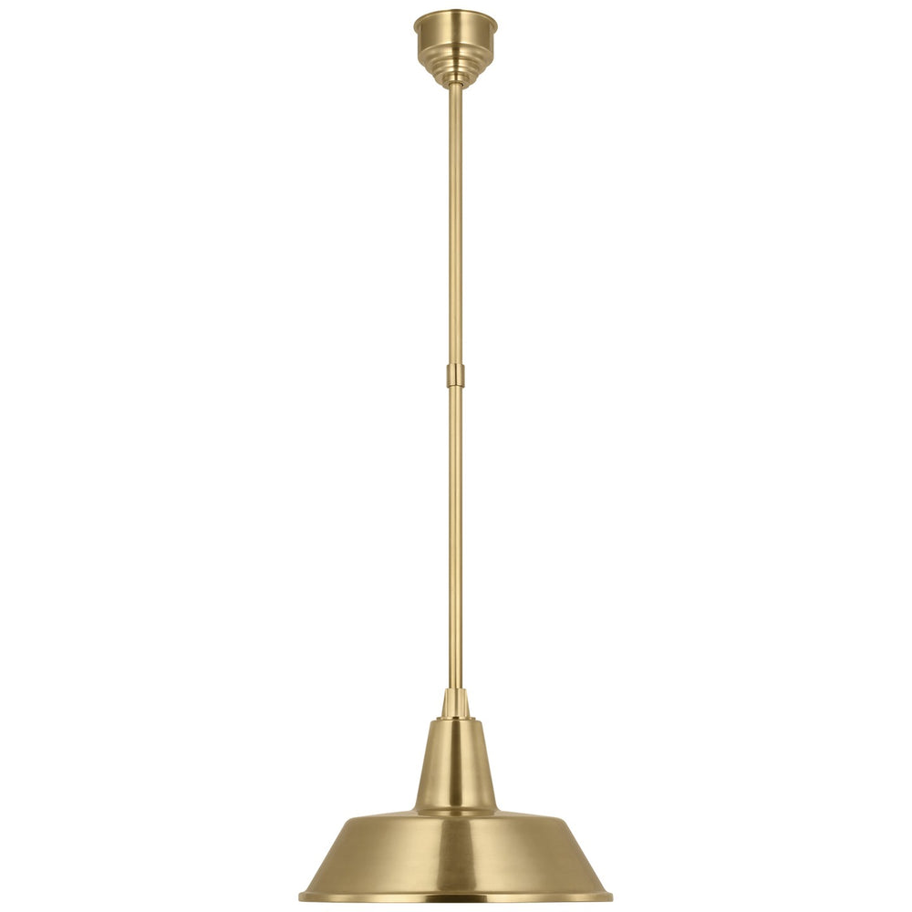 Visual Comfort Signature Canada - LED Pendant - Academy Barn Light - Hand-Rubbed Antique Brass- Union Lighting Luminaires Decor
