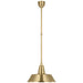 Visual Comfort Signature Canada - LED Pendant - Academy Barn Light - Hand-Rubbed Antique Brass- Union Lighting Luminaires Decor