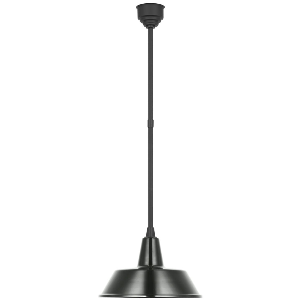 Visual Comfort Signature Canada - LED Pendant - Academy Barn Light - Matte Black- Union Lighting Luminaires Decor
