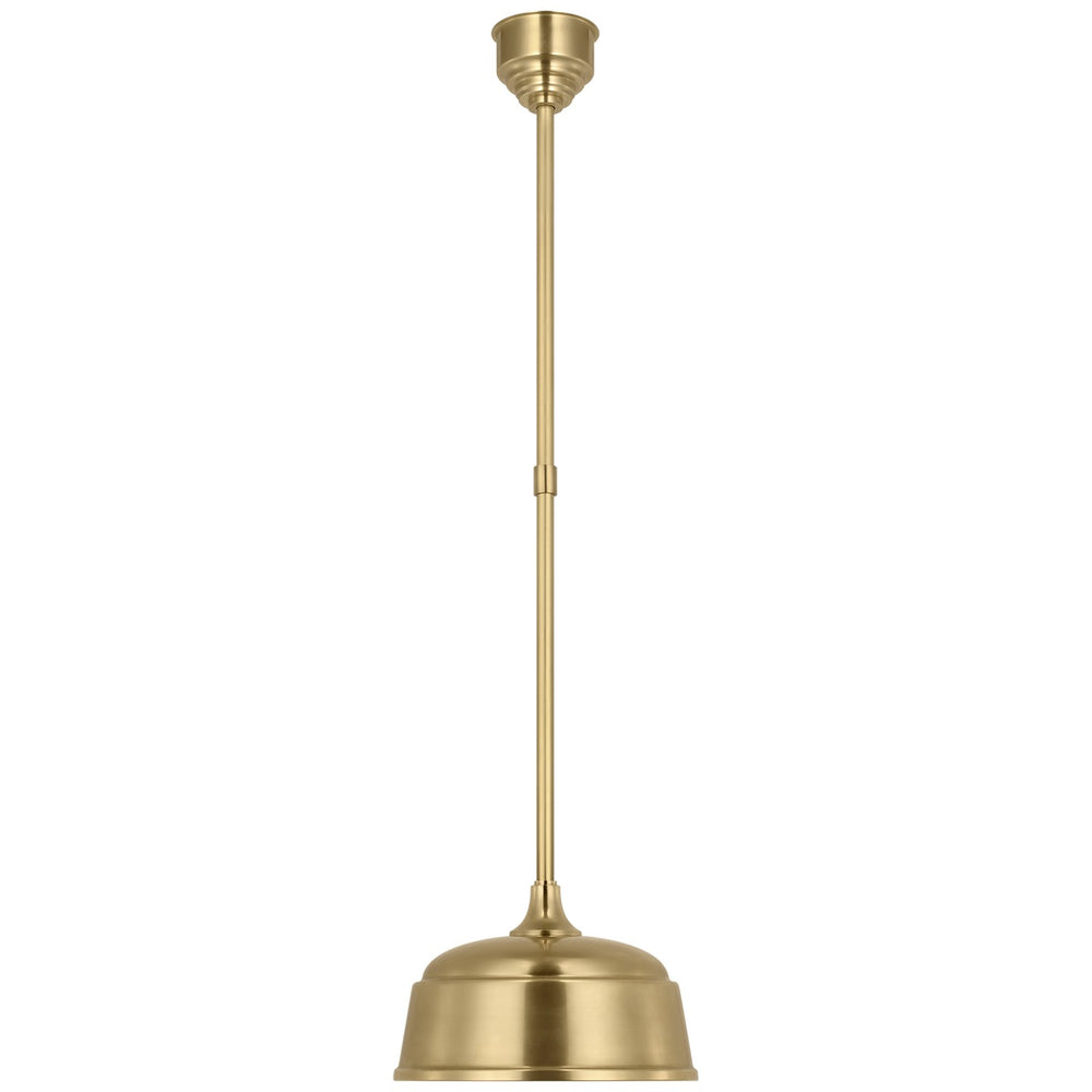 Visual Comfort Signature Canada - LED Pendant - Academy Barn Light - Hand-Rubbed Antique Brass- Union Lighting Luminaires Decor