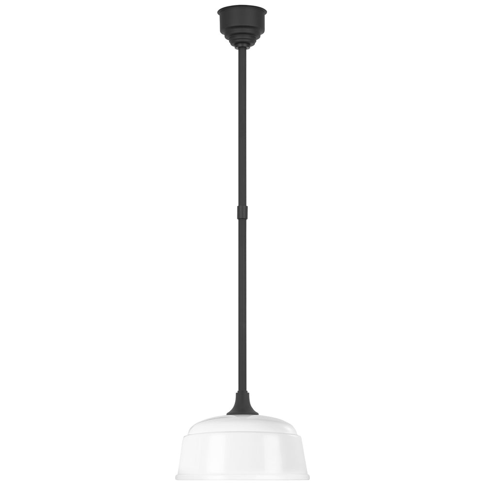 Visual Comfort Signature Canada - LED Pendant - Academy Barn Light - Matte Black- Union Lighting Luminaires Decor