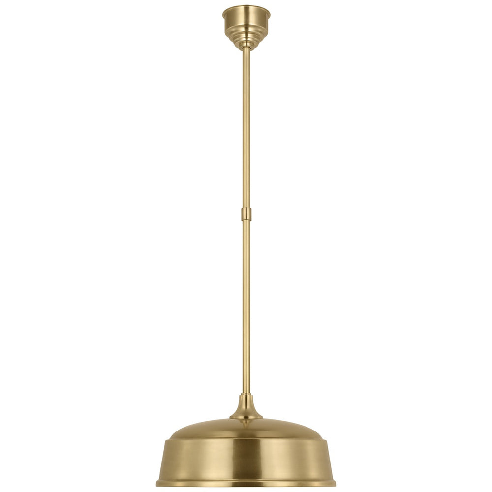Visual Comfort Signature Canada - LED Pendant - Academy Barn Light - Hand-Rubbed Antique Brass- Union Lighting Luminaires Decor