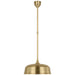 Visual Comfort Signature Canada - LED Pendant - Academy Barn Light - Hand-Rubbed Antique Brass- Union Lighting Luminaires Decor
