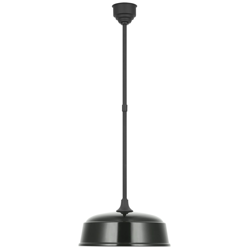 Visual Comfort Signature Canada - LED Pendant - Academy Barn Light - Matte Black- Union Lighting Luminaires Decor