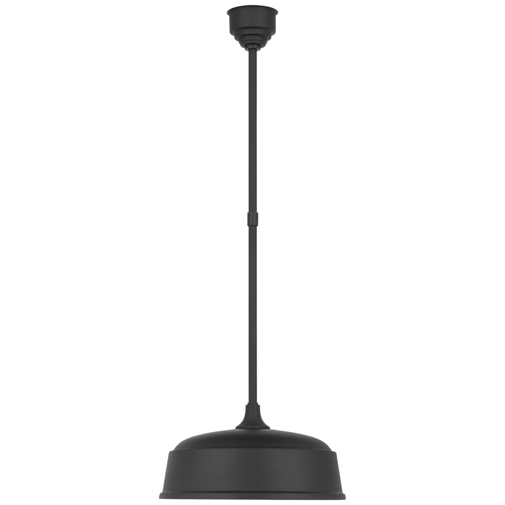Visual Comfort Signature Canada - LED Pendant - Academy Barn Light - Matte Black- Union Lighting Luminaires Decor