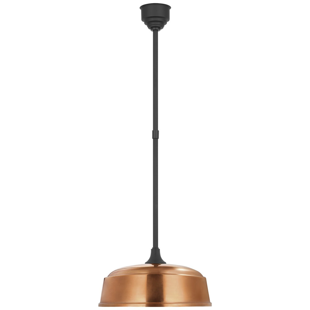 Visual Comfort Signature Canada - LED Pendant - Academy Barn Light - Matte Black- Union Lighting Luminaires Decor
