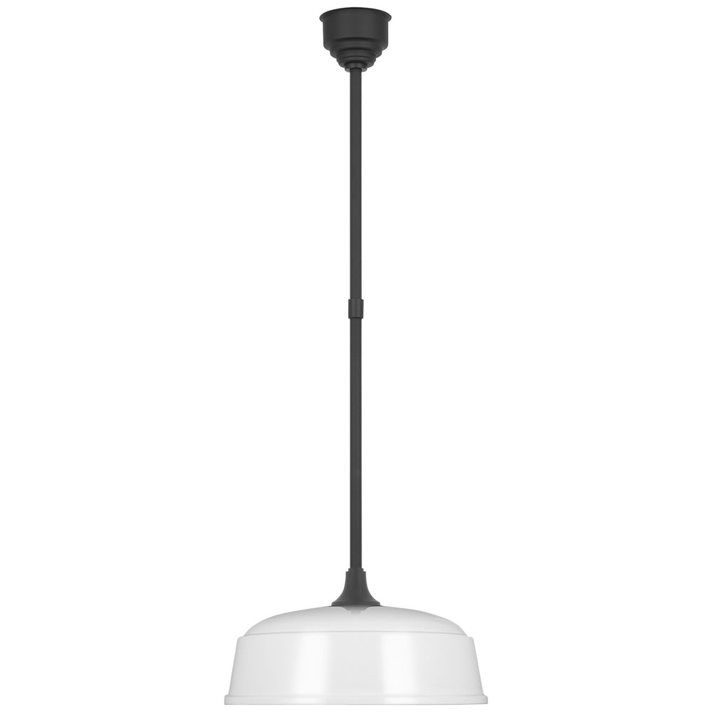Visual Comfort Signature Canada - LED Pendant - Academy Barn Light - Matte Black- Union Lighting Luminaires Decor