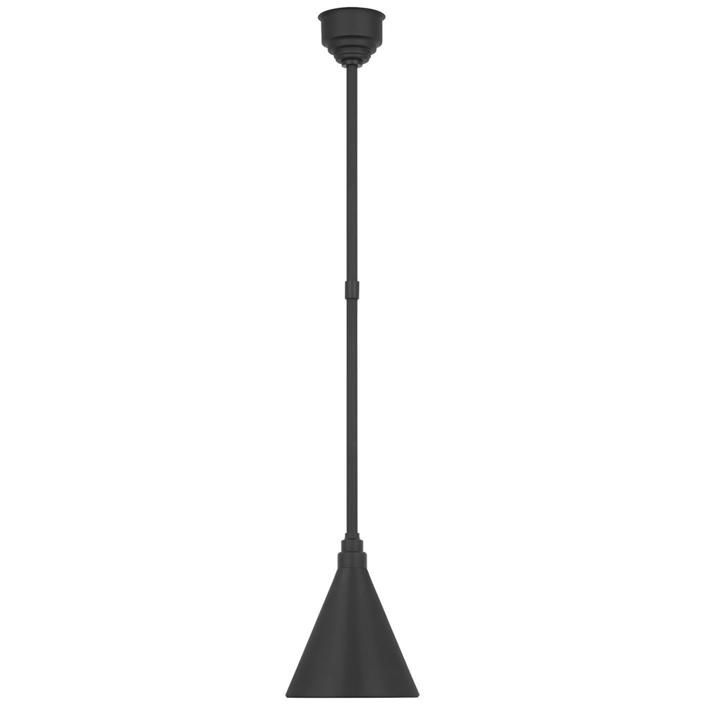 Visual Comfort Signature Canada - LED Pendant - Academy Barn Light - Matte Black- Union Lighting Luminaires Decor